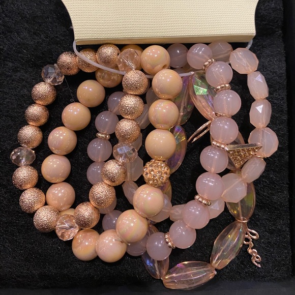 Bracelet Set Rose Gold Tone - Picture 1 of 1